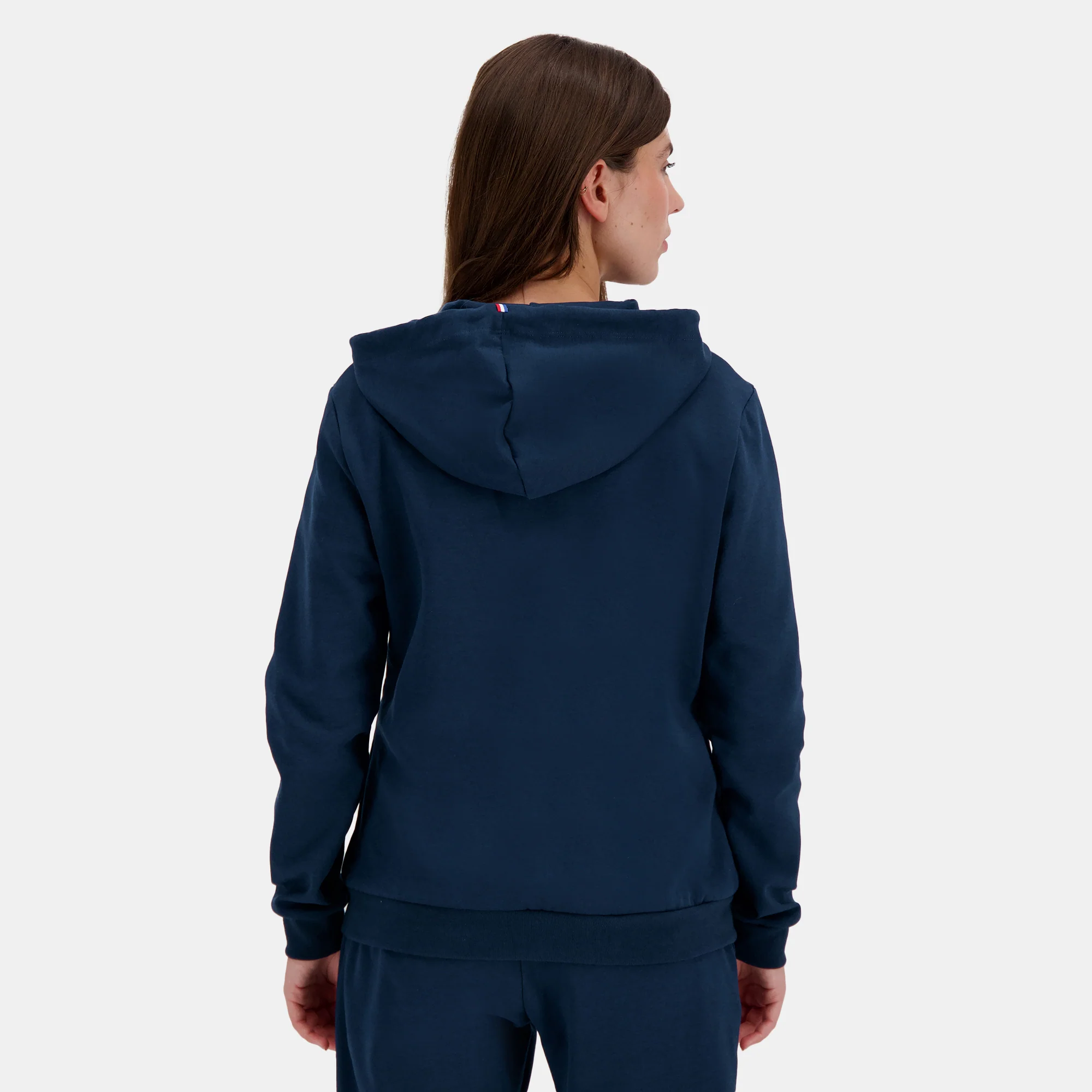 Veste à capuche zippée Essentiel double face avec badge logo brodé - Image 4