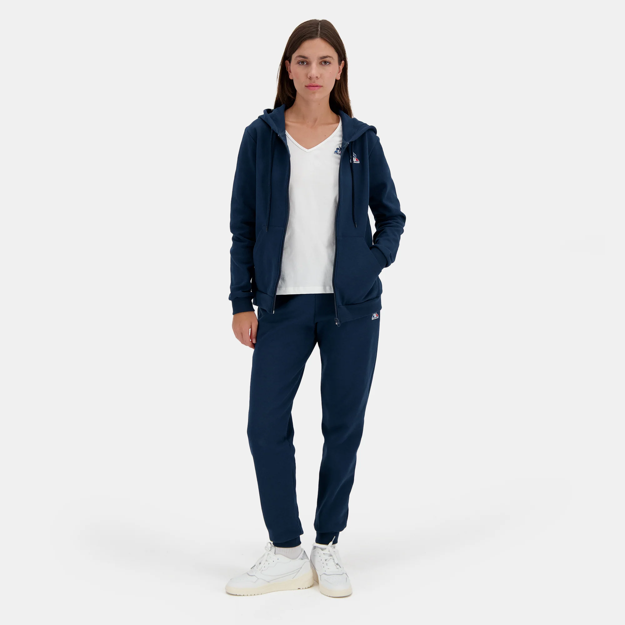 Veste à capuche zippée Essentiel double face avec badge logo brodé - Image 5