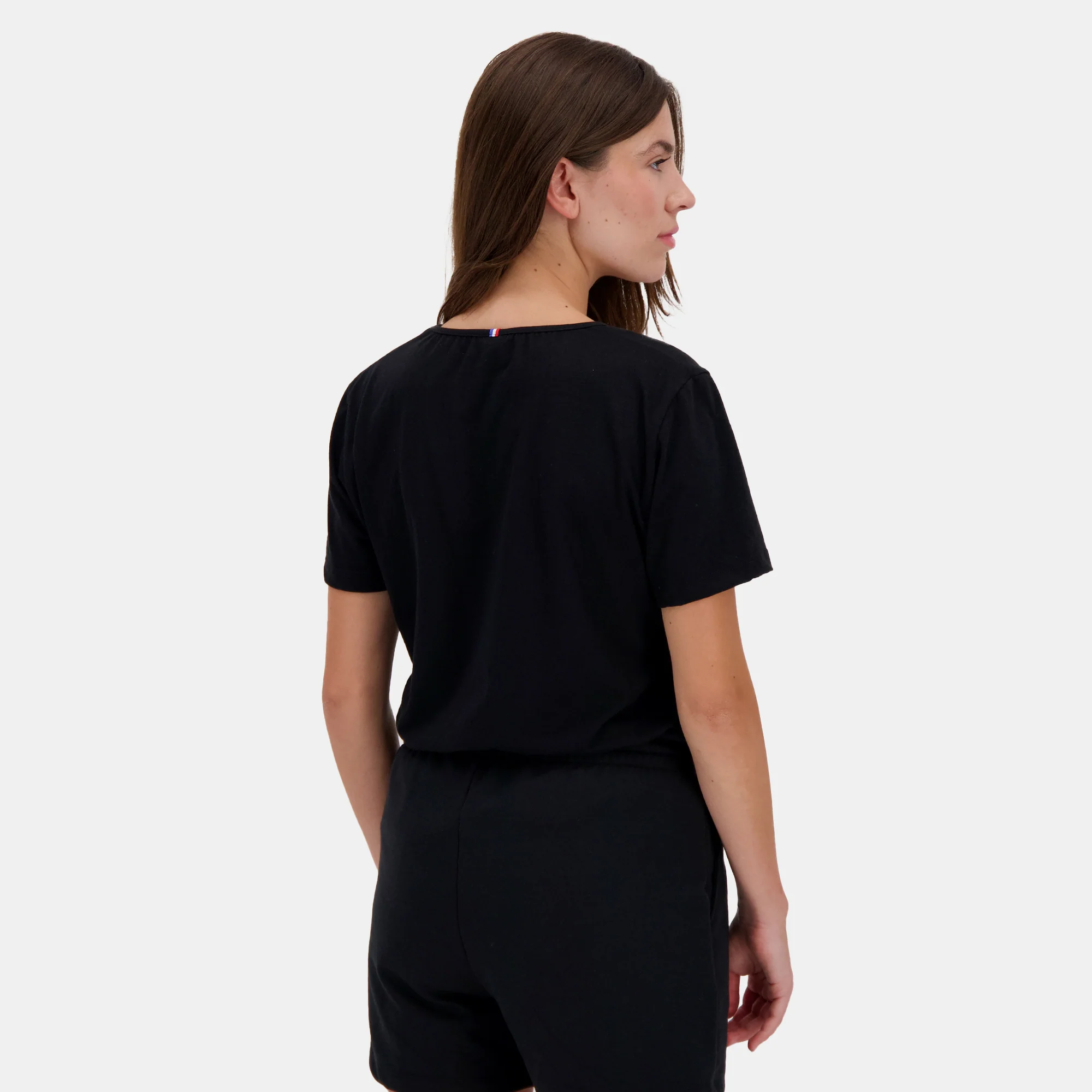 T-shirt Essentiel col v en jersey de coton - Image 4