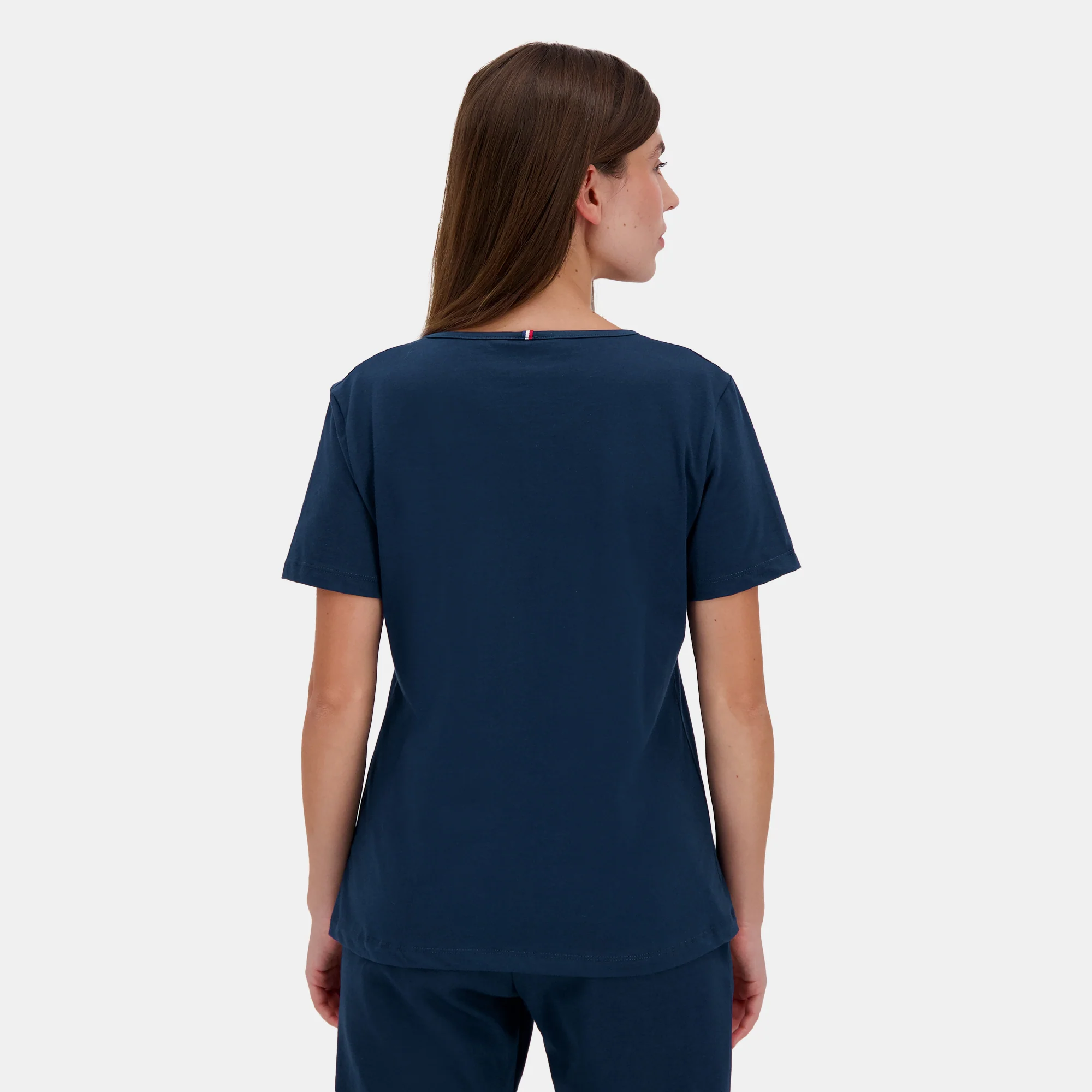 T-shirt Essentiel col v en jersey de coton - Image 4