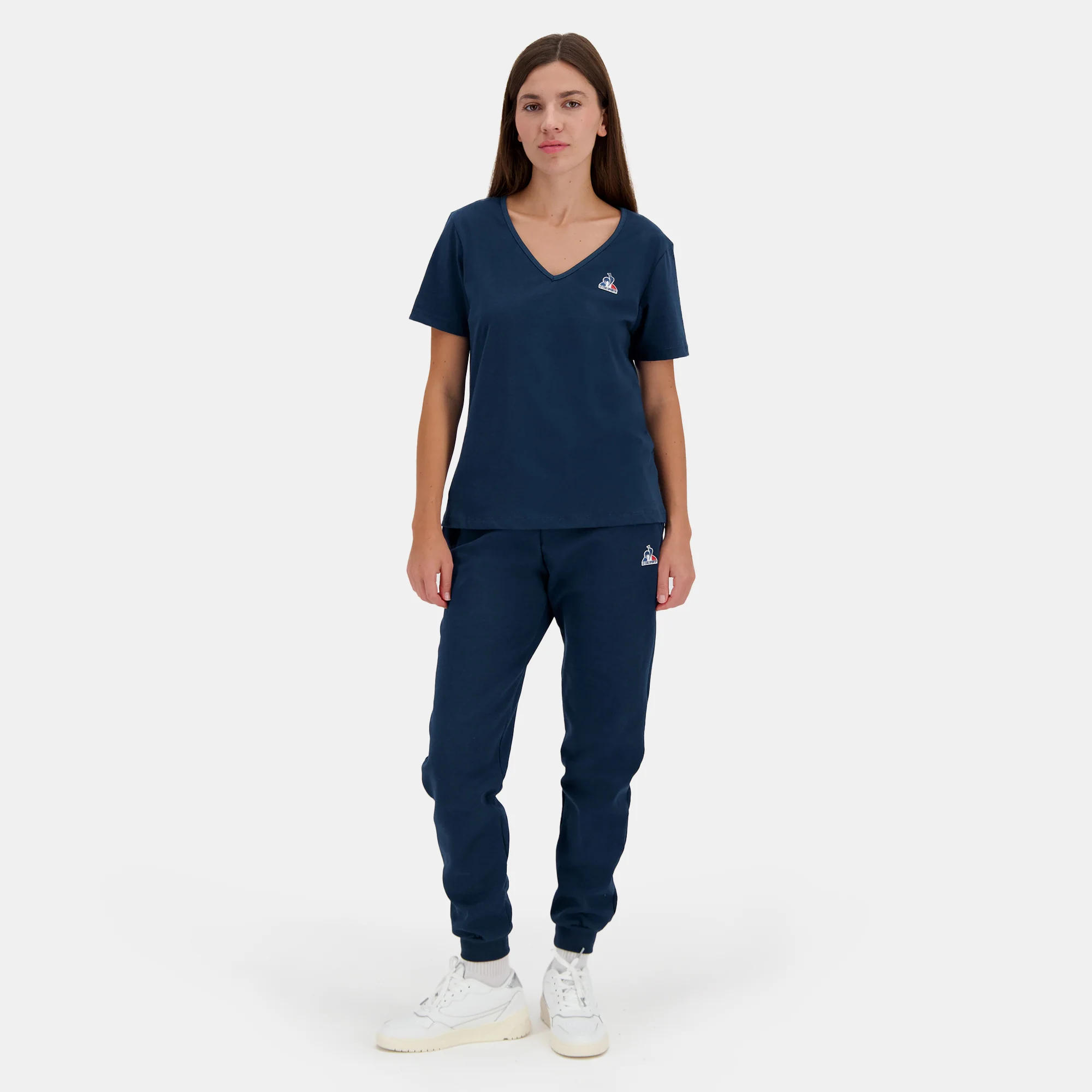 T-shirt Essentiel col v en jersey de coton - Image 5
