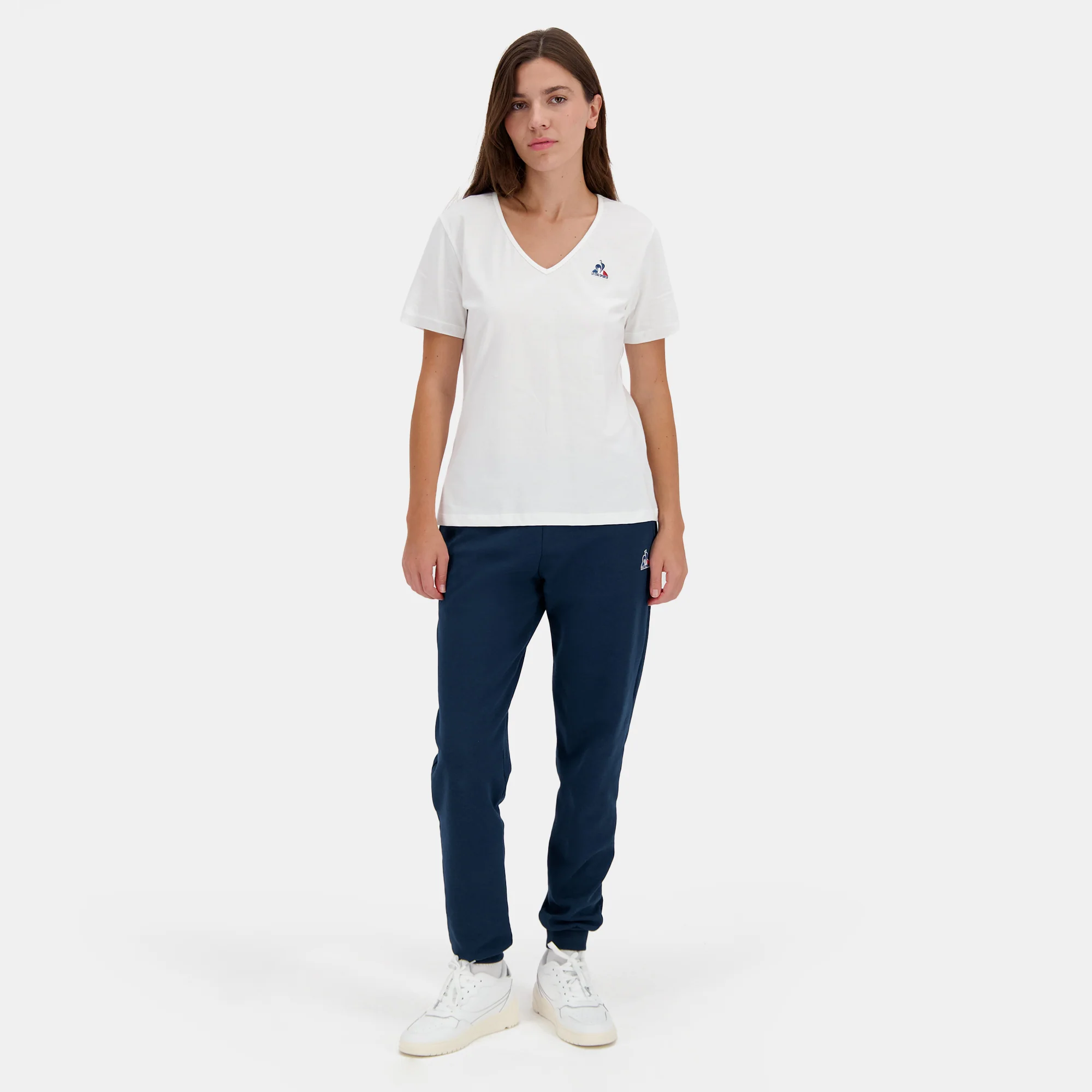 T-shirt Essentiel col v en jersey de coton - Image 5
