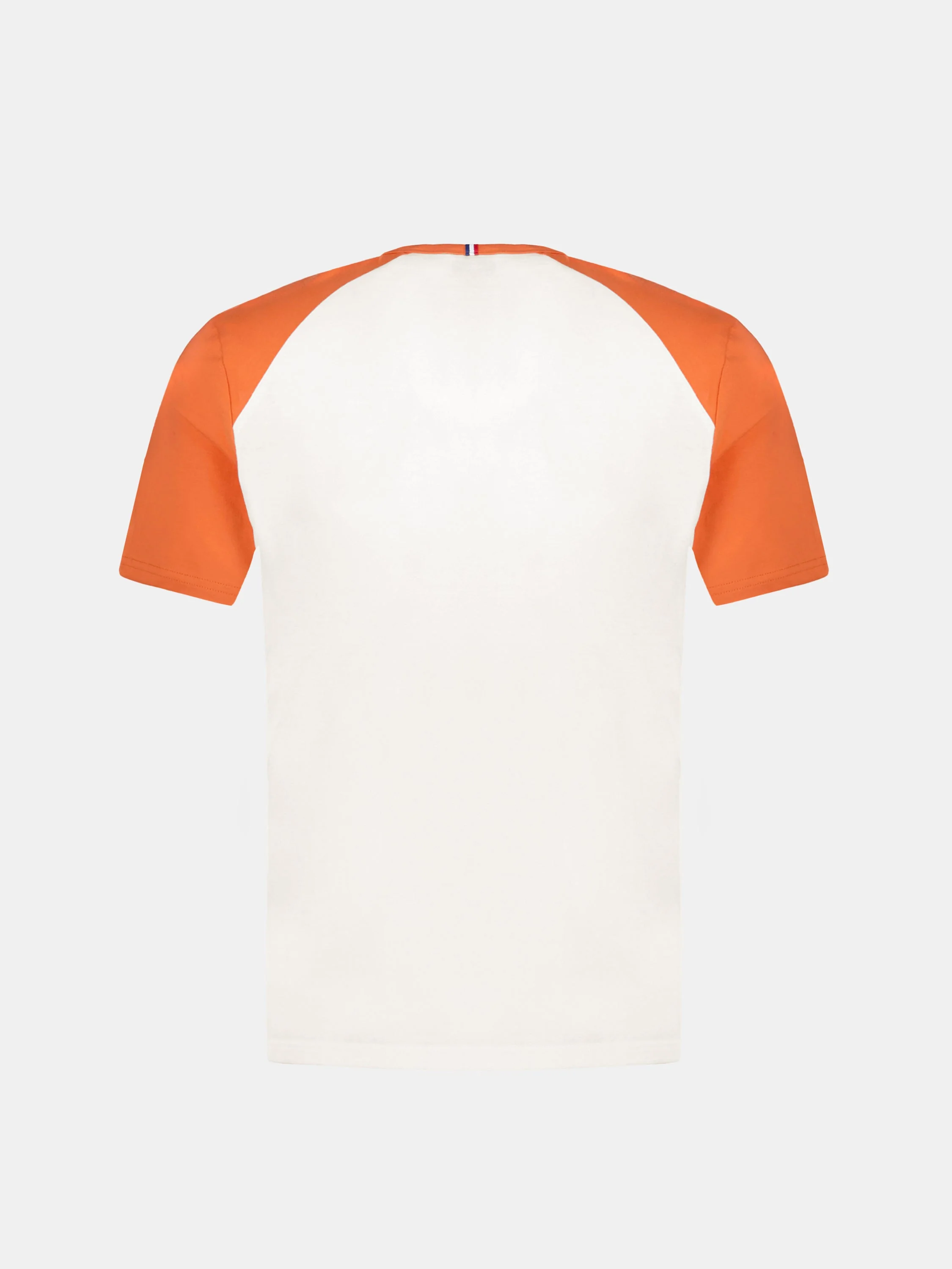 T-shirt en jersey de coton bicolore et bandes épaules tricotées - Image 3